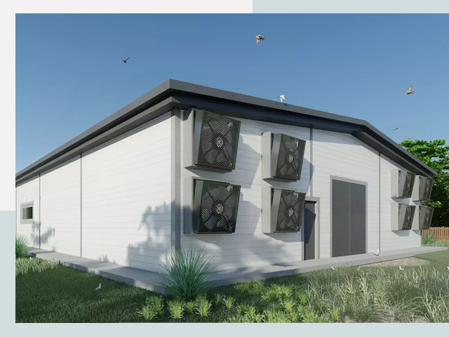 Строительство птичников в Большой Камне