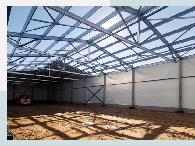 Строительство сенохранилищ в Большой Камне