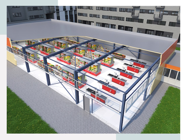 Строительство магазинов в Большой Камень от 608 руб. за м²