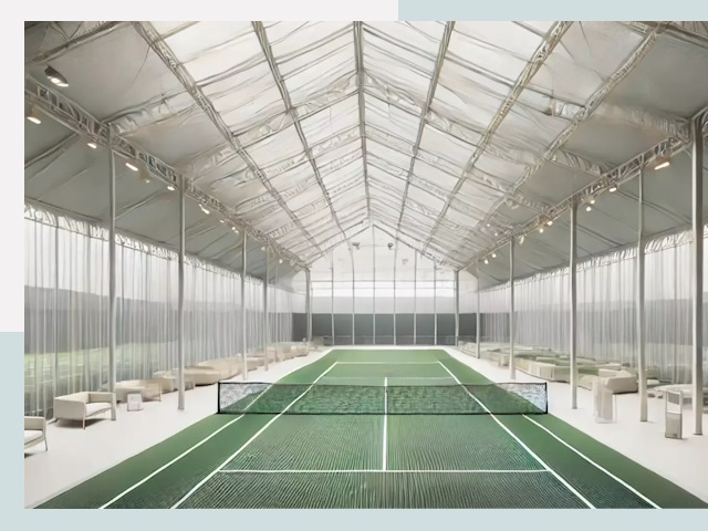 Строительство теннисных кортов в Большой Камне