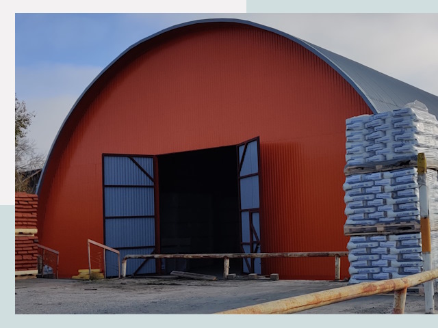 Полукруглые ангары по цене от 608 руб. в Большой Камень