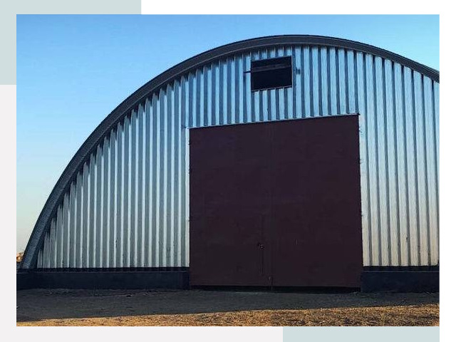 Бескаркасные ангары в Большой Камне