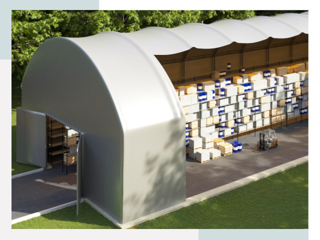 Тентовые ангары в Большой Камне