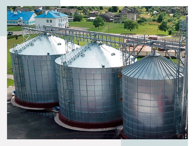 Металлические силосы в Большой Камне