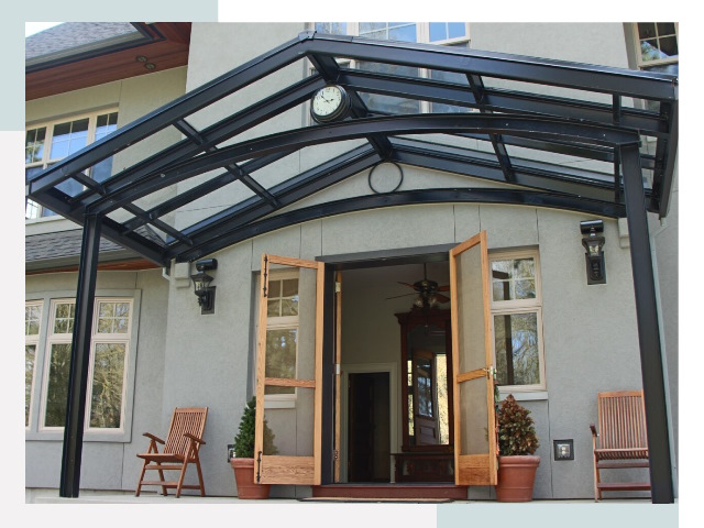 Козырьки металлические в Большой Камне