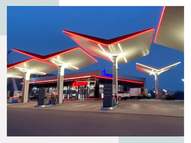 Навесы для АЗС в Большой Камне