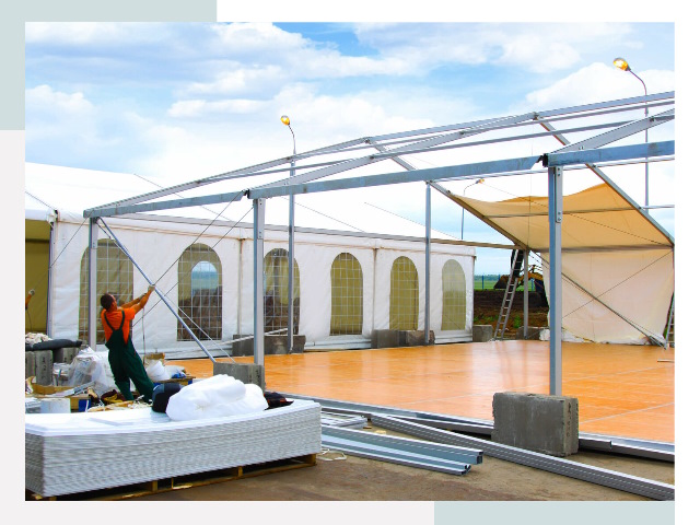 Быстро сборные шатры в Большой Камне