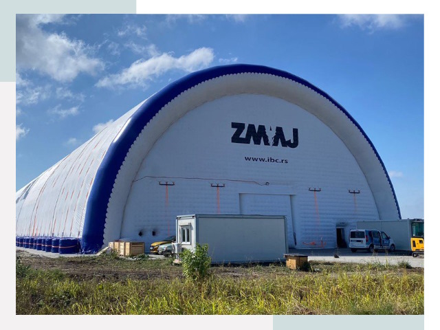 Брендирование ангаров в Большой Камне