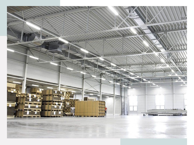 Освещение ангаров в Большой Камне