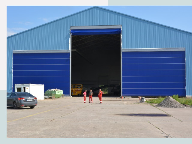 Ангарные ворота в Большой Камень от СтальСтрой-Бль по цене 608 руб.