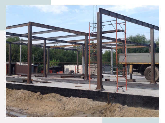 Фундамент для ангаров в Большой Камне