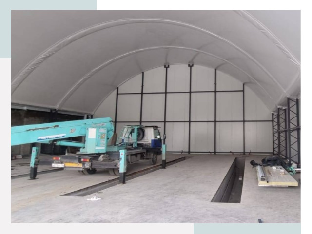 Внутреннее оснащение ангаров в Большой Камне