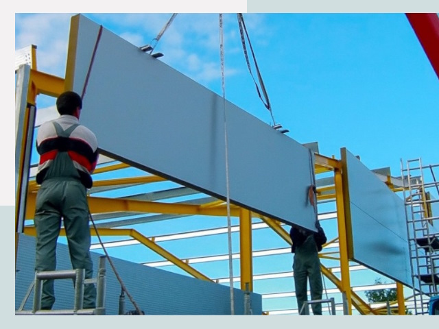 Монтаж сэндвич-панелей в Большой Камне от 608 руб.