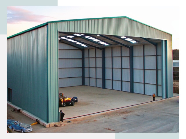 Строительство ангаров в Большой Камне